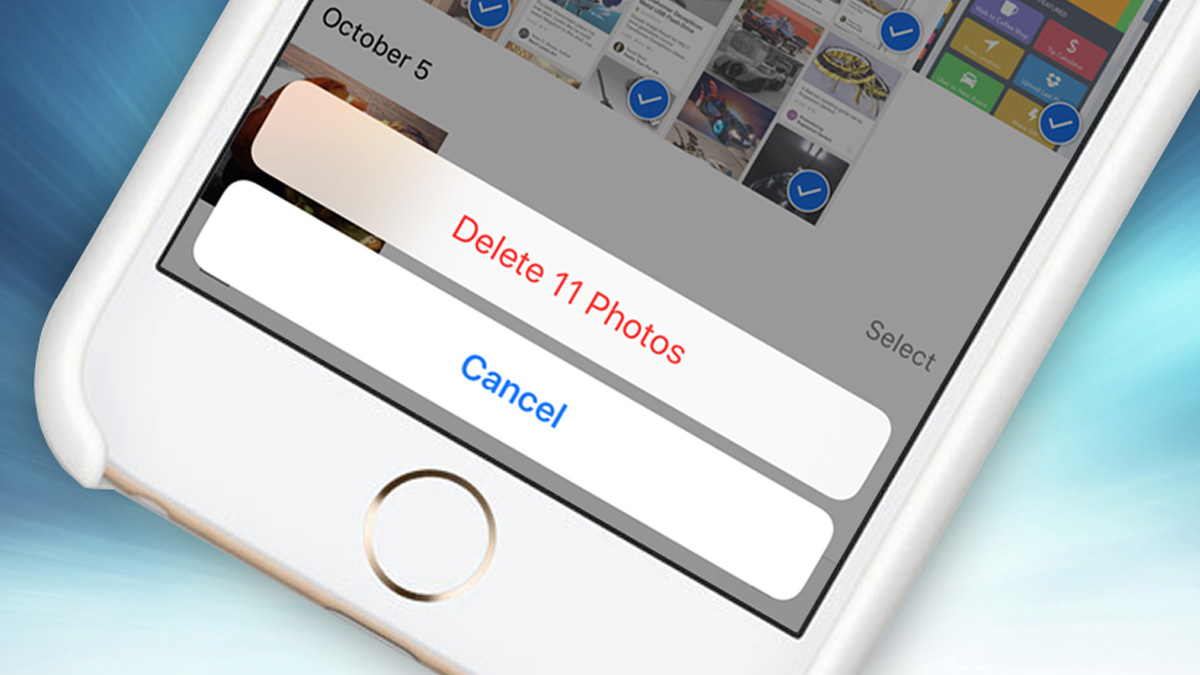 how to delete multiple photos from iphone